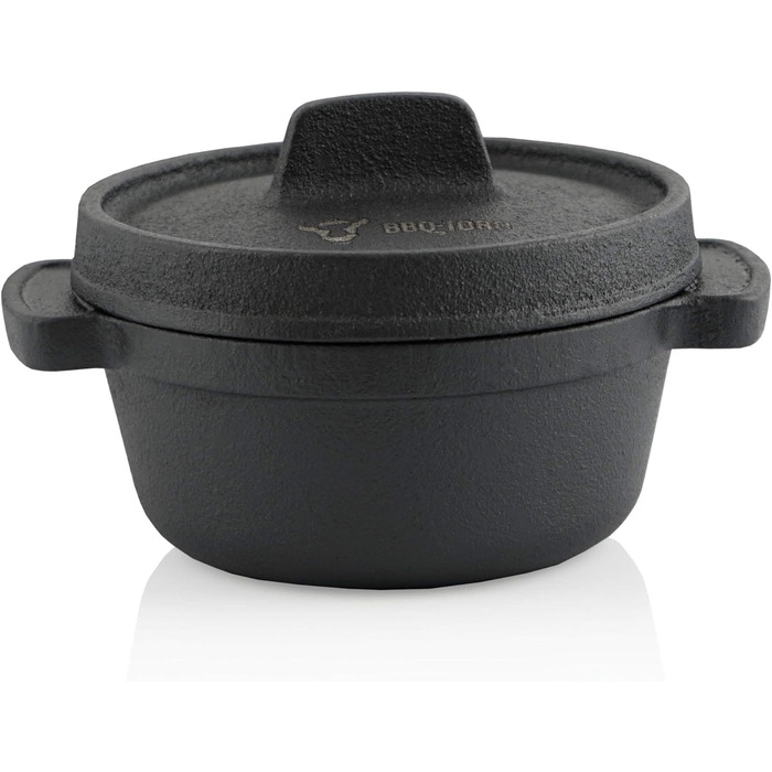 Набір голландської печі барбекю-Торо в дерев'яній коробці, чавун, попередньо приправлений, набір гриля з голландською духовкою, дерев'яна коробка, сковорода, каструля, сковорода, підставка, підйомник кришки (19 предметів)