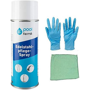 Засіб для догляду за нержавіючою сталлю з мікрофібровою серветкою 400 мл Bindulin