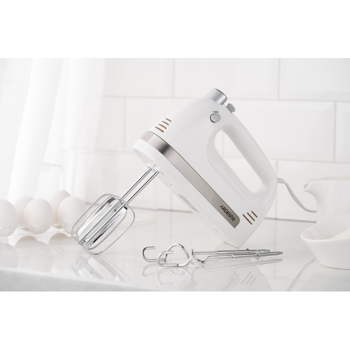 ARDESTO Міксер ручний 300Вт, насадки-4, турборежим, білий