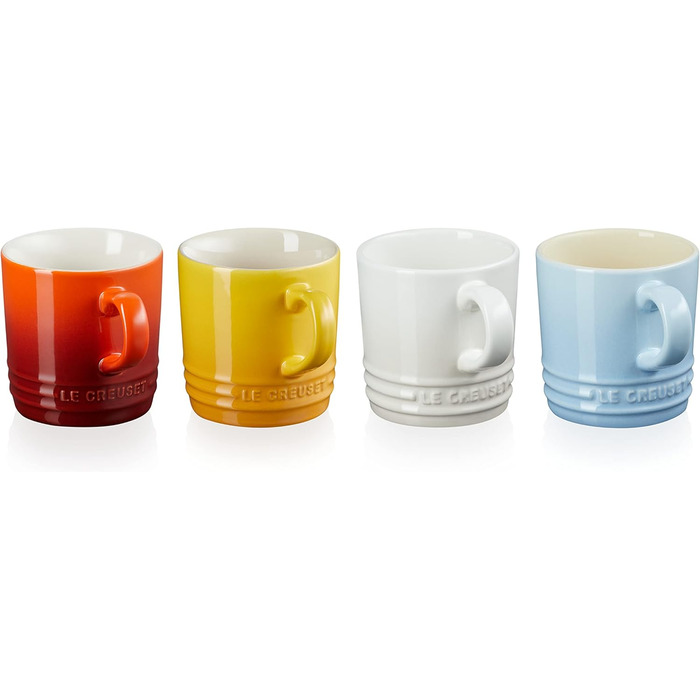 Набір із 4 кухлів 350 мл, різнокольоровий Elements Le Creuset