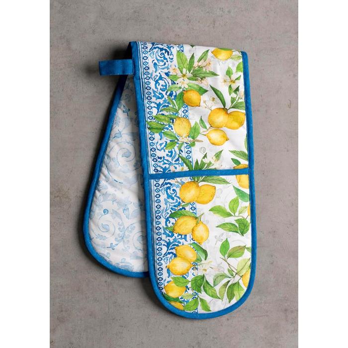 Прихватка для духовки Maison d&39 Hermine, підставка для каструль, 100 бавовна, термостійкі кухонні рукавички, прихватка для духовки (19 см x 33 см) та підставка для каструль (20 см x 20 см) для приготування їжі, Морзін - Прихватка для духовки на День под