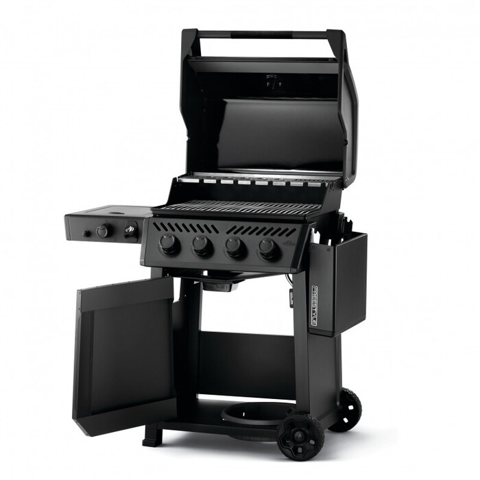 Газовый гриль Freestyle 425 с боковой горелкой SIZZLE ZONE и дверкой, черный мат F425DSIBPK-RU-PHM Код: 010721
