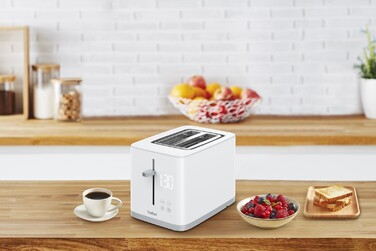 Tefal Тостер SENSE, 850Вт, пластик+нерж, LED дисплей, білий