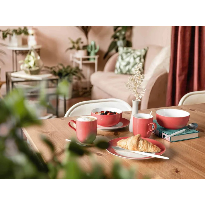 Тарілка для сніданку 22,5 см, біло-рожева Pure Colors Liberty Seltmann Weiden