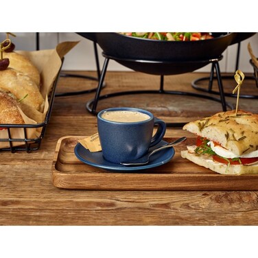 Чашка, 90 мл, синяя, Terra Stoneware Antigo Denim, GenWare