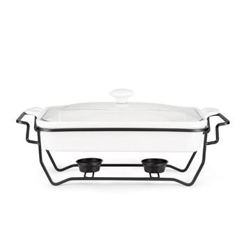 Марміт прямокутний Fissman 31x22,5x6,5 см / 2,2 л фарфор (14161)