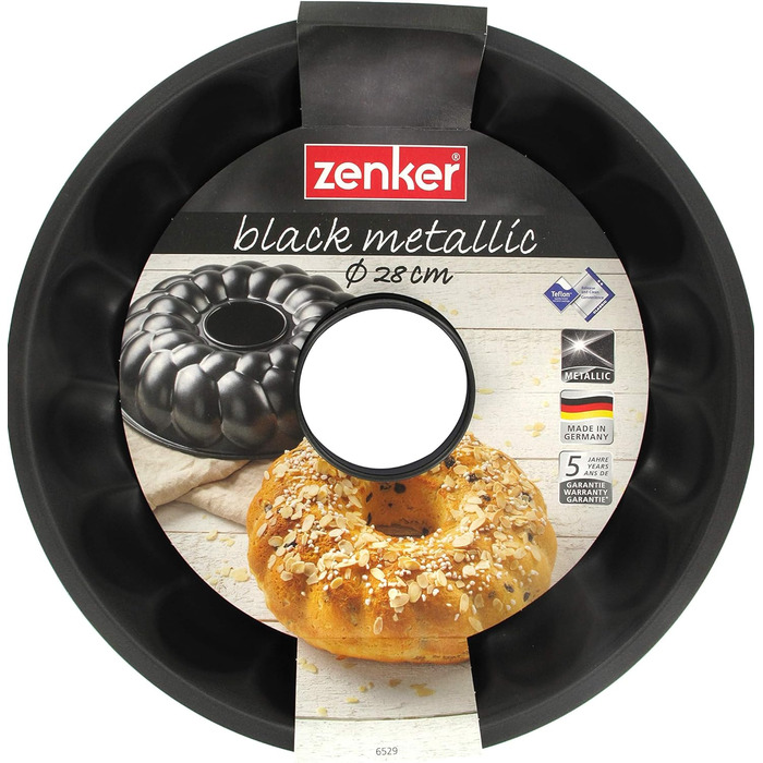 Форма для дріжджового обплетення Zenker, легована сталь, чорна