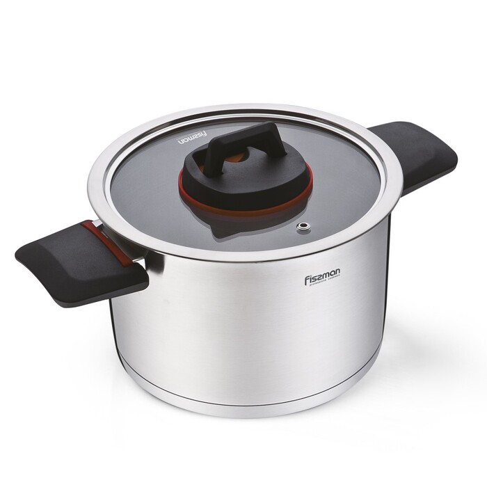 Кастрюля со стеклянной крышкой 20 см 3,5л PAULINE Fissman