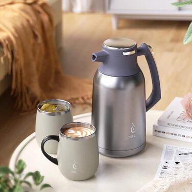 Термос-кавник 2 л, сріблястий Ideus