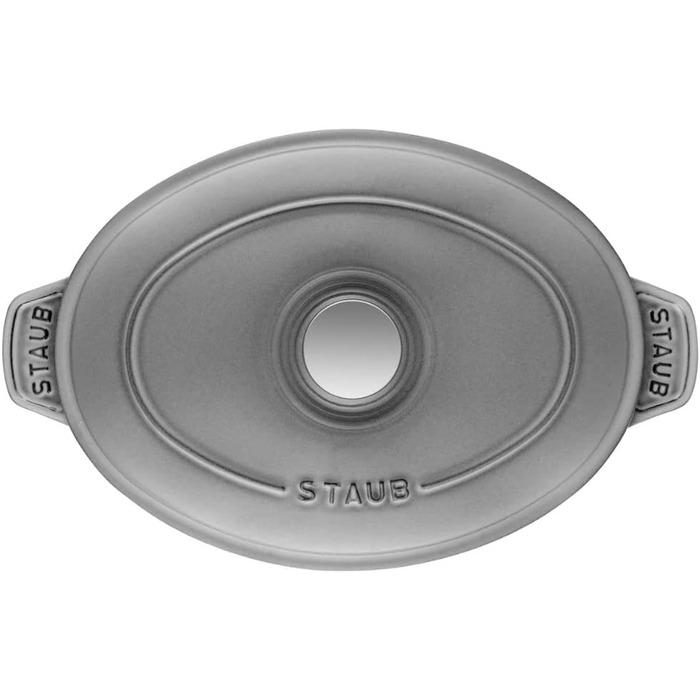 Сковорода-жаровня 23 х 17 см з кришкою овальна Graphite Grey Staub