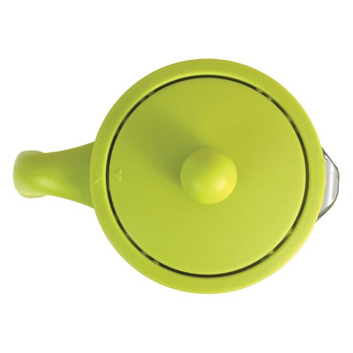 Чайник заварювальний BergHOFF для чаю, скляний, в підставці лайм, 600 мл