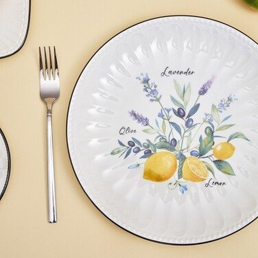 Набор из 2-х тарелок Fissman 21 см PROVENCE фарфор (13620)