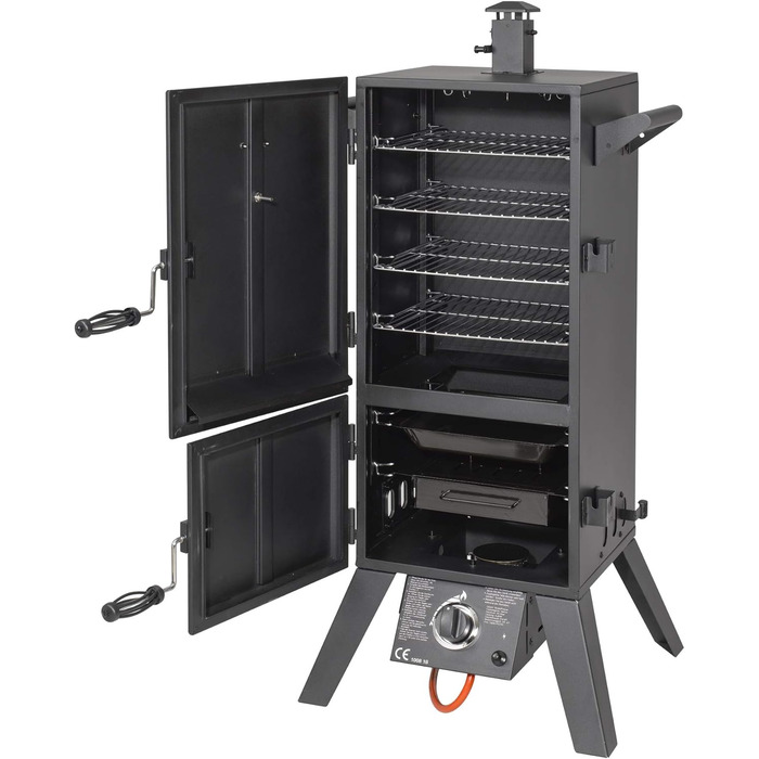 Коптильня з заліза чорний 64 x 50 x 128 см Portland XL El Fuego