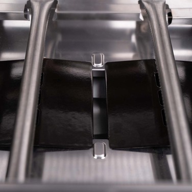 Газовый гриль SANTOS S-318 Black, с боковой и задней горелкой, черный 900273 Код: 010952