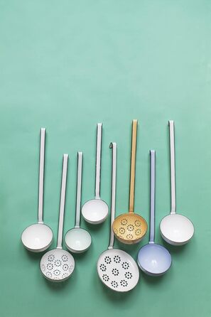 Ковш 7, CLASSIC - ЦВЕТНОЙ/ПАСТЕЛЬНЫЙ, Цвет бирюзовый, Диаметр 7 см, Высота 6.5 см, Эмаль, 0307-006