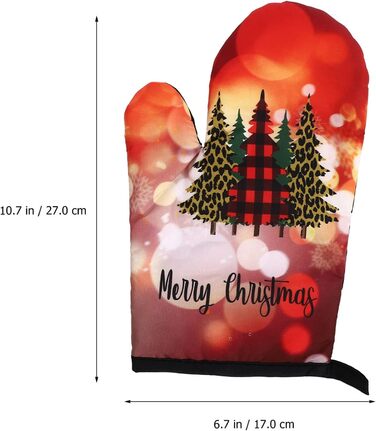 Різдвяний набір з 2 прихваток та 2 рукавичок для духовки, 4 предмети, різнокольоровий Cabilock