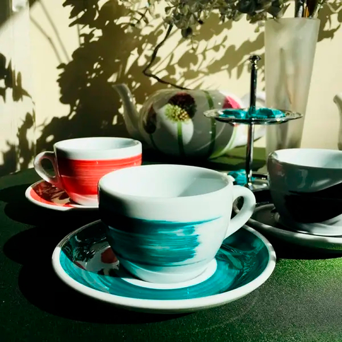 34412 Блюдце 14,5 см Green Teal для серій 'Verona/Torino/Bari/Palermo Millecolori Hand Painted'