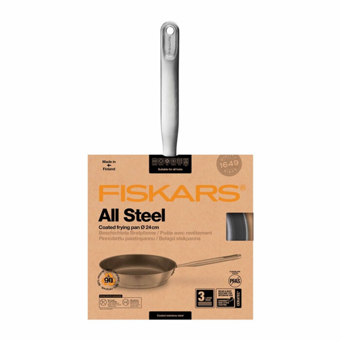 Сковорода Fiskars All Steel матовая 24 см (1064743)