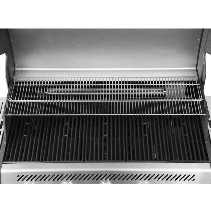 Газовый гриль SANTOS S-518, с боковой и задней горелкой, нержавеющая сталь 890604 Код: 010959