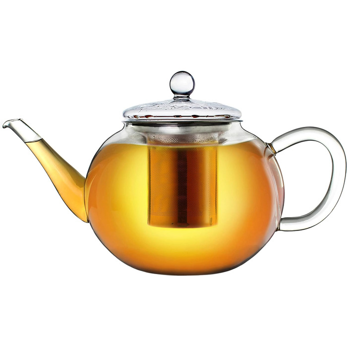 Скляний чайник із 3 частин із вбудованим ситечком 1,6 л Creano