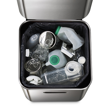 Контейнер для сміття з двома баками 40 л металік Totem Compact Joseph Joseph