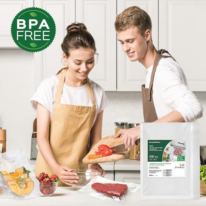 Вакуумные пакеты 100 пакетов 15 x 25 см Professional Bonsenkitchen