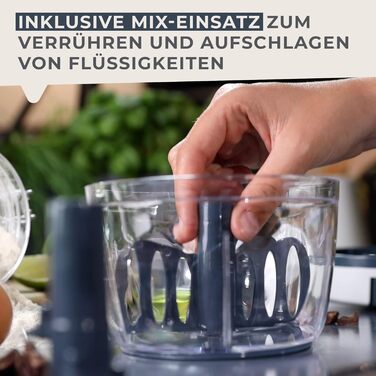 Мульти-подрібнювач зі шківом, прозорий контейнер для збирання продуктів з кришкою Fackelmann