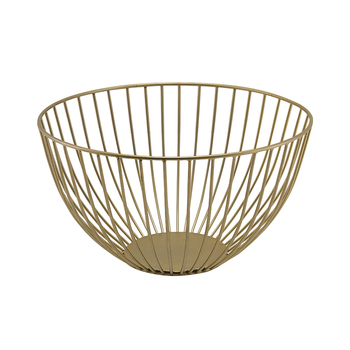 Кошик 24*13 см, золотий, металевий, GenWare