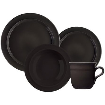Сервіз обідній на 4 персони, 16 предметів, чорний Emile Henry