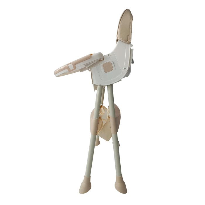 Дитячий стільчик для годування 4 в 1 від 6 місяців з підставкою для ніг бежевий BDW