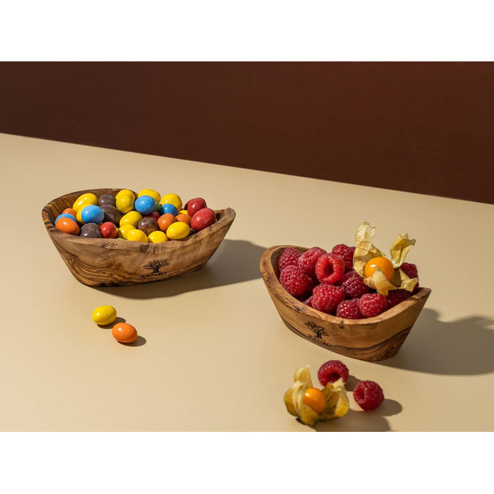 Високоякісні сільські миски для закусок з оливкового дерева, декоративна миска, миска з натурального дерева, віша для ключів, миска для ювелірних виробів, миска з оливкового дерева, миска для занурення, ручна робота. Приблизно 14 см, висота 4,5 см