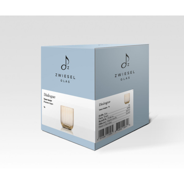 Ваза 12,4 см сіро-коричнева Dialogue Zwiesel Glas