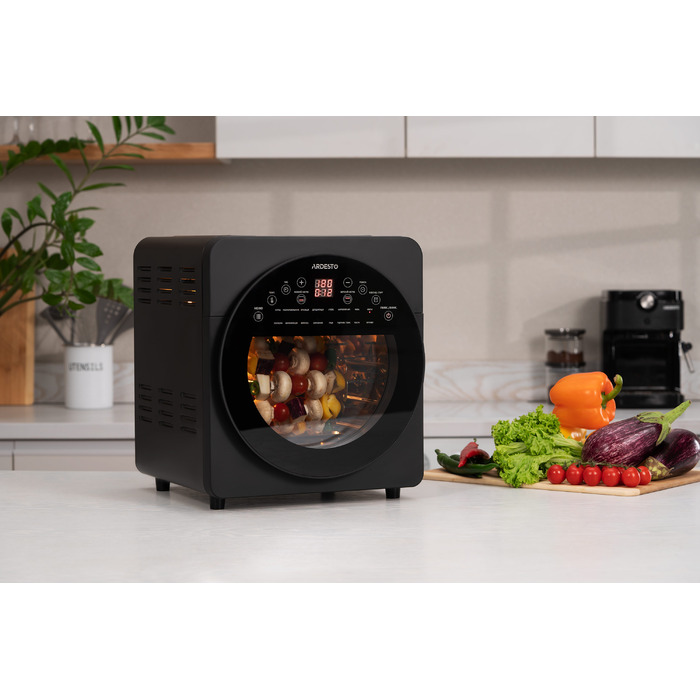 ARDESTO Мультипіч, 1700Вт, об'єм-14.5л, сенсорне керування, 50-220°C, нержав.сталь/пластик, сіро-чорний