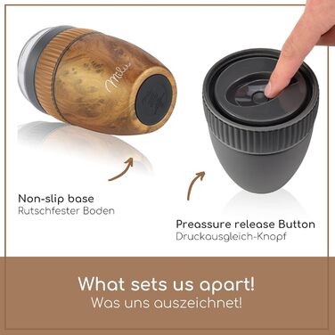 Стаканчик для пластівців Milu на винос 400 мл з назвою MsliMax для йогурту герметичний стаканчик з ложкою (дерев&39яний вигляд, нержавіюча сталь)