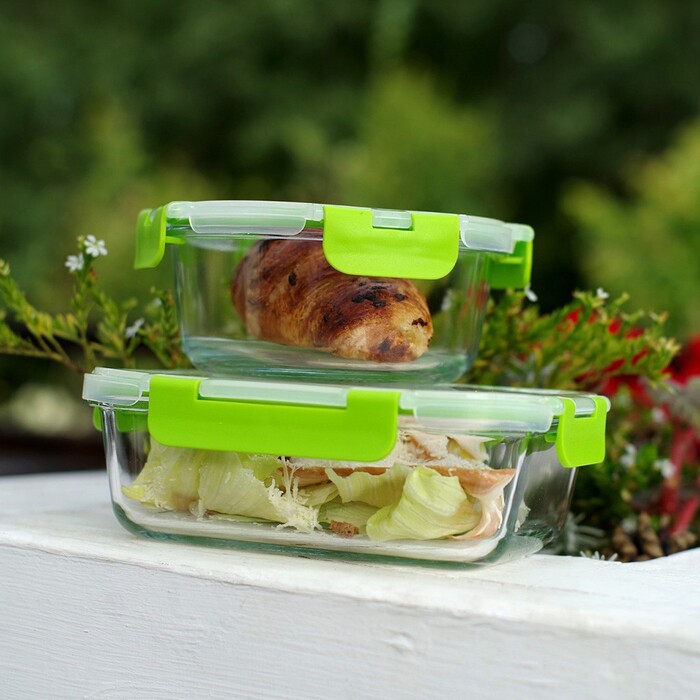 Контейнер з кришкою 17 x 12 х 5 см 600 мл Fissman