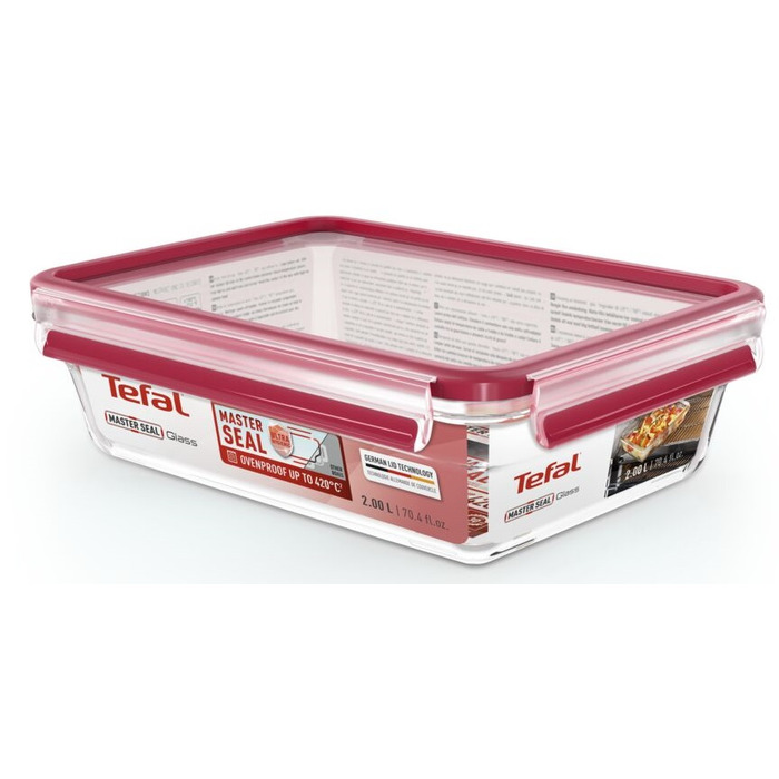 Форма універсальна з кришкою 2,0 л MASTERSEAL GLASS Tefal