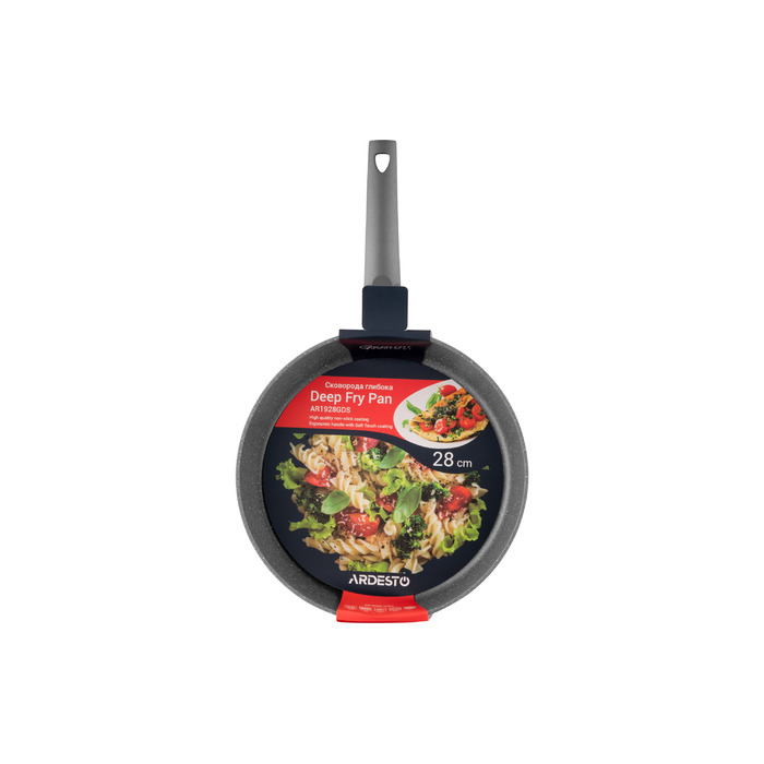 ARDESTO Сковорода глибока Gemini Gourmet Apulia, 28см, алюміній, сірий