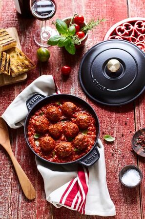 Сковорода-жаровня 20 см з кришкою кругла Graphite Grey Staub