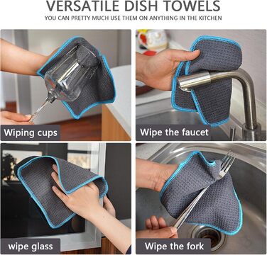 Кухонні рушники VIVOTE, рушники для гостей, подарункові, 40x60 см, 2 шт., м&39які кухонні рушники, абсорбуючі рушники (сірі 20x20)