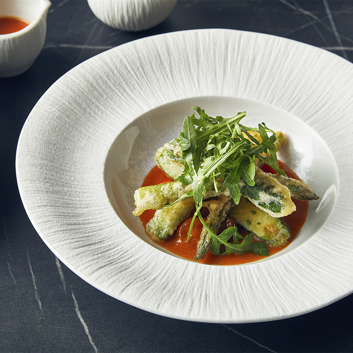 Тарілка для пасти 28 см, Incise Porcelain Lucine, GenWare