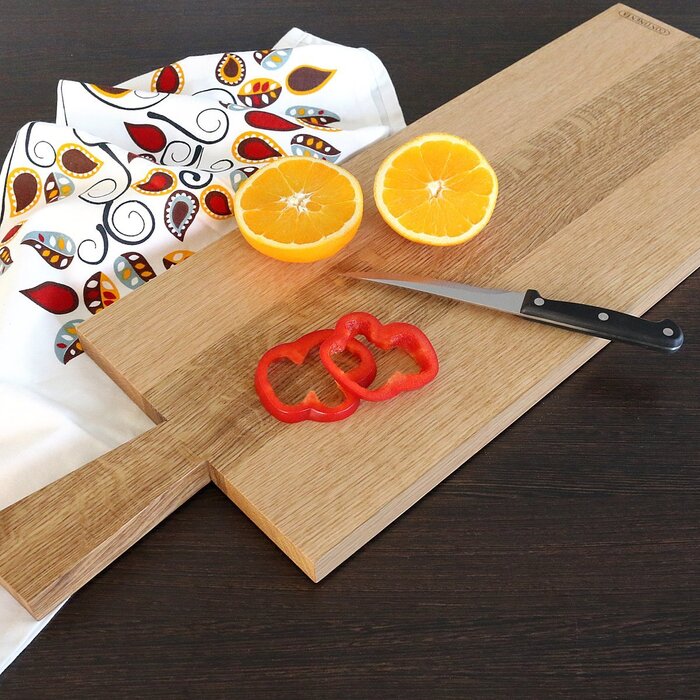 Обробна дошка з ручкою, дуб 70 х 23 см Continenta