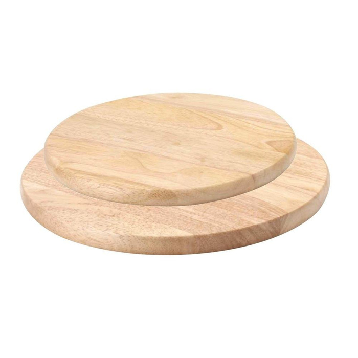 Набір обробних дощок для сиру 2 предмета, каучукове дерево 26 і 30 см Continenta