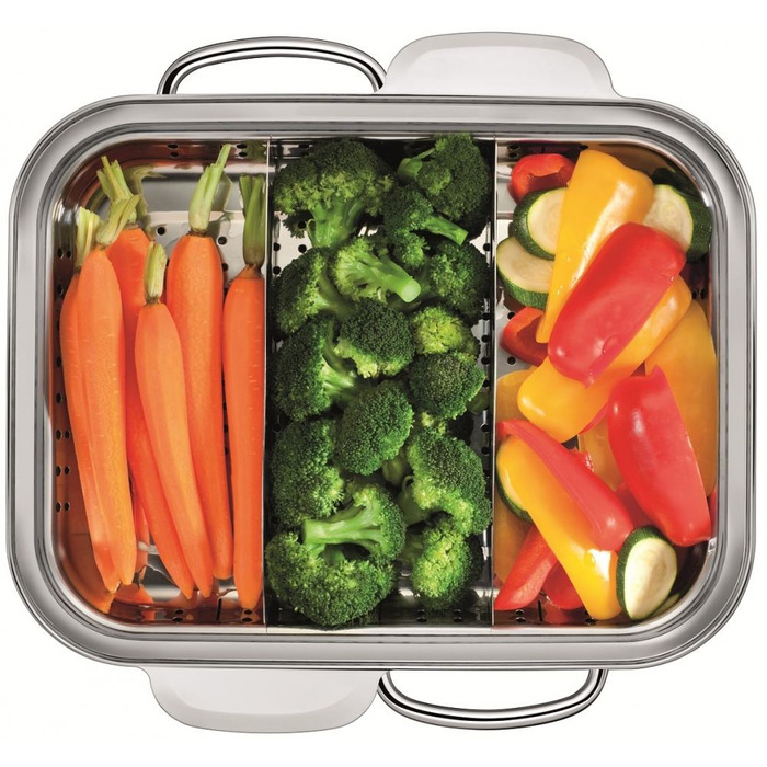 Жаровня 35,6 х 33,3 см з парової кошиком / пароварка ecompact® Energy Red Silit