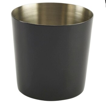 Склянка металева 420 мл, чорна, GenWare