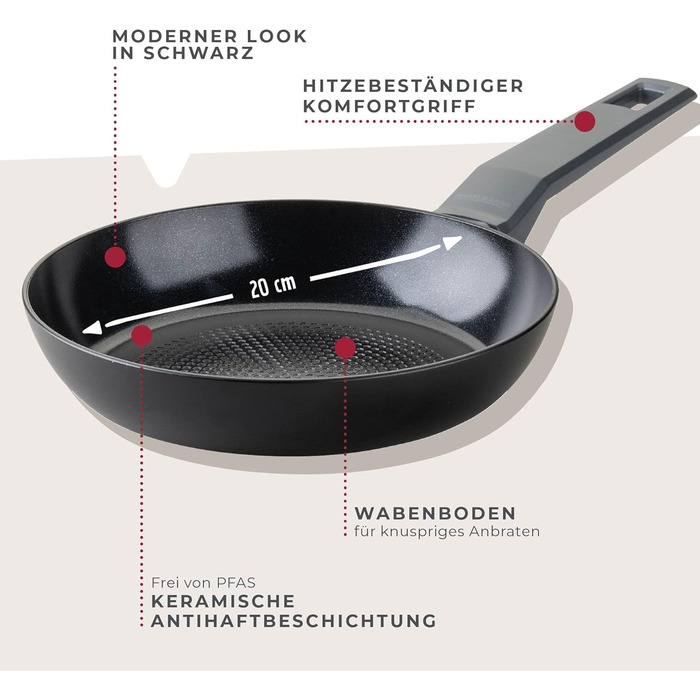 Сковорода 20 см с антипригарным покрытием Statement Fackelmann