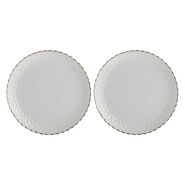 Набір тарілок для десерту La Porcellana Bianca MOMENTI ORO, порцеляна, діам. 18 см, 2 пр.