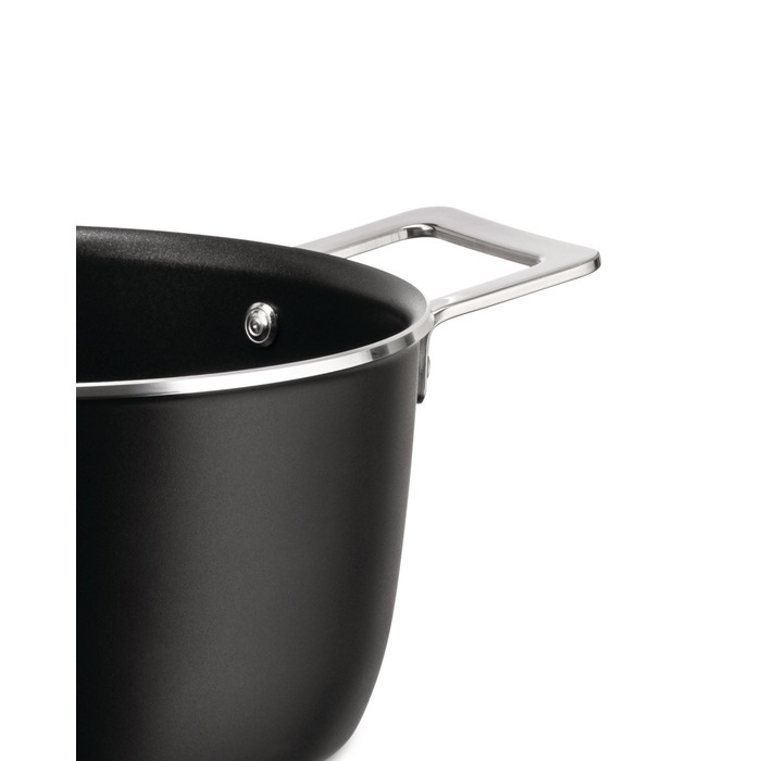 Кастрюля с двумя ручками 20 см, черная Pots & Pans Alessi