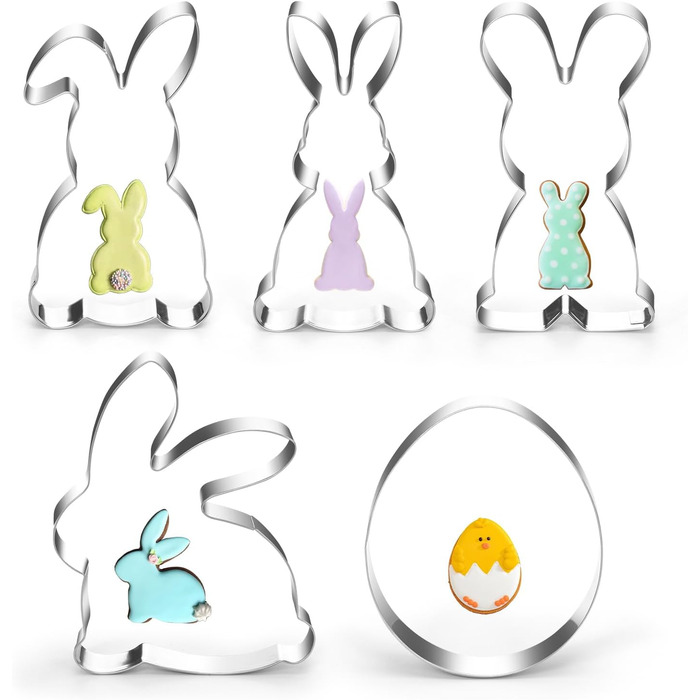 Різдвяні формочки для печива, набір формочок для печива гном Санта Клаус, формочка для печива з нержавіючої сталі у формі лося, формочка для печива з 4 головами лося, подарункові формочки для печива для випікання помадних тортів (барвиста тема A7)