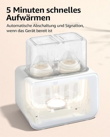 Підігрівач дитячих пляшечок 8 в 1 кремово-білий GROWNSY