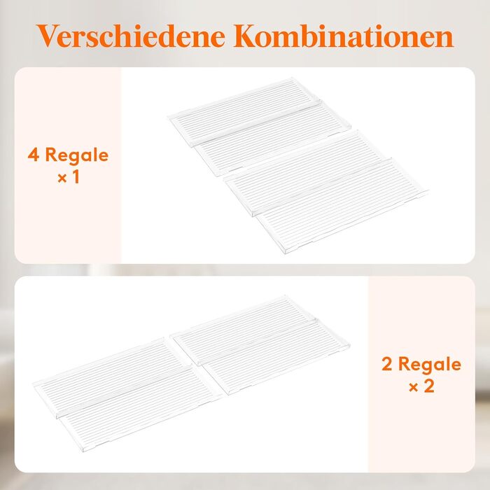 Органайзер для спецій пластиковий розсувний, 41,9 x 40 x 3,7 см, прозорий Lifewit